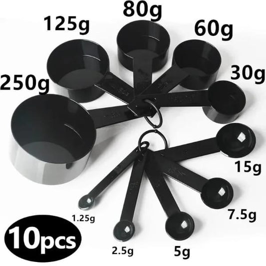 10pcs Kitchen Measuring Spoons Teaspoon Coffee Sugar Scoop Cake Baking Flour Measuring Cups Kitchen