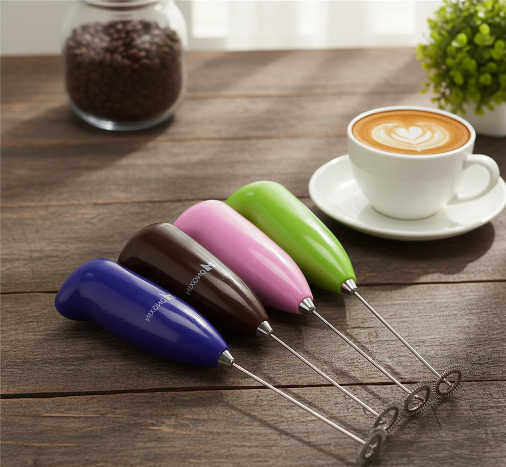 Coffee Beater &amp; Milk Frother – Mini Handheld Egg Whisk, Drink Mixer &amp; Foamer for Kitchen Use | Practical Cooking Tool (Random Color)
