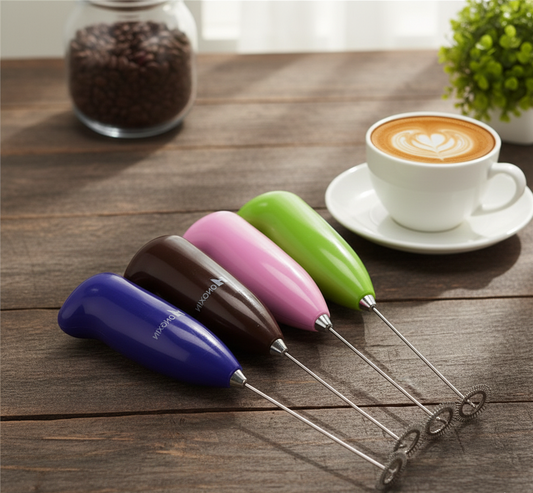 Coffee Beater &amp; Milk Frother – Mini Handheld Egg Whisk, Drink Mixer &amp; Foamer for Kitchen Use | Practical Cooking Tool (Random Color)