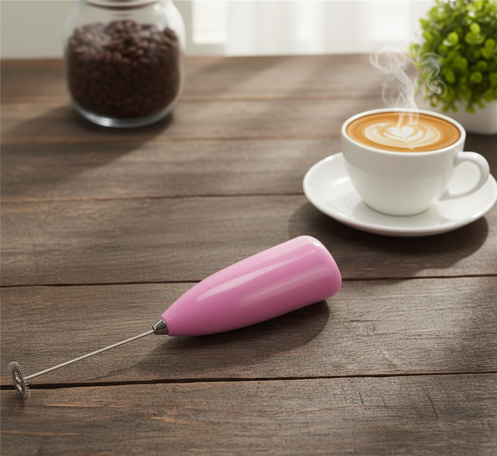 Coffee Beater &amp; Milk Frother – Mini Handheld Egg Whisk, Drink Mixer &amp; Foamer for Kitchen Use | Practical Cooking Tool (Random Color)