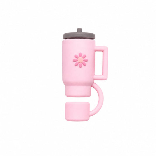 Silicone Stopper Compatible with 40oz Tumbler | Spill-Resistant Straw Cover | Random Color