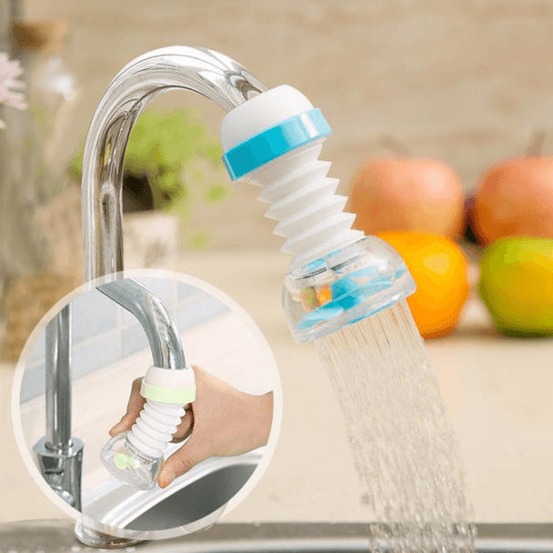 Sp Dealz Fan Faucet 360 Degree Water Saving Tap, Anti Splash Tap, Sprayer Faucet Nozzle Filter Aerator Diffuser Water-saving Device for Kitchen Bathroom